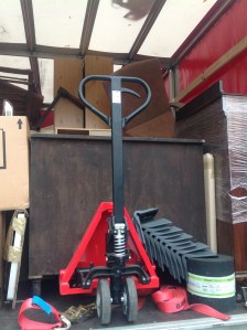 This is what furniture looks like when it's been "properly wrapped" for moving!